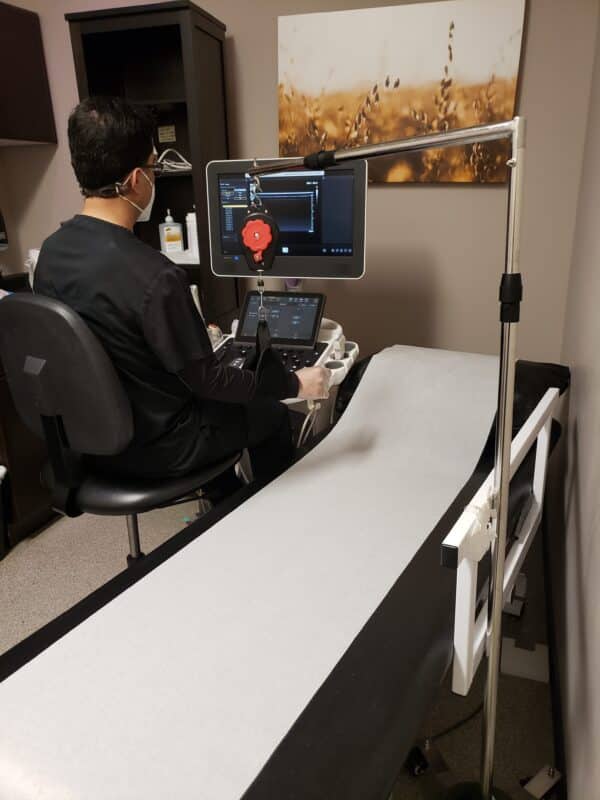 Skiecom shoulder support ergonomic stand